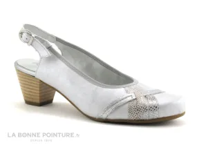 Achat chaussures Pedi Girl Femme Bout fermé, vente Pedi Girl SEMI - Blanc - Escarpin confort - Bride arriere