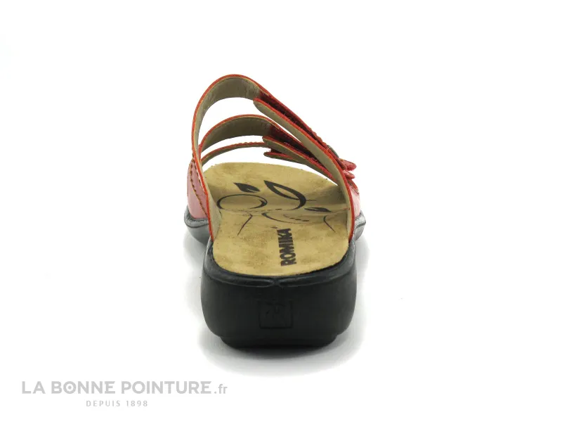 Achat chaussures Romika Femme Mule, vente Romika IBIZA 66 Red - Mule confort 3 velcros