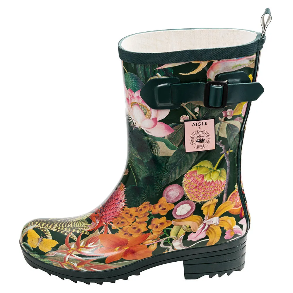 Bottes caoutchouc femme Aigle AIGLENTINE BOTTILLON PRINT, KEW GARDEN t. 2