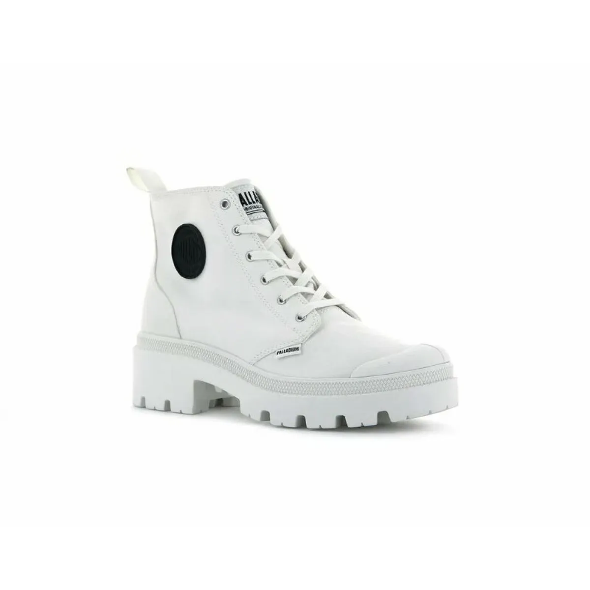 Bottines Palladium pallabase twill blanc