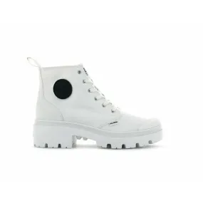 Bottines Palladium pallabase twill blanc