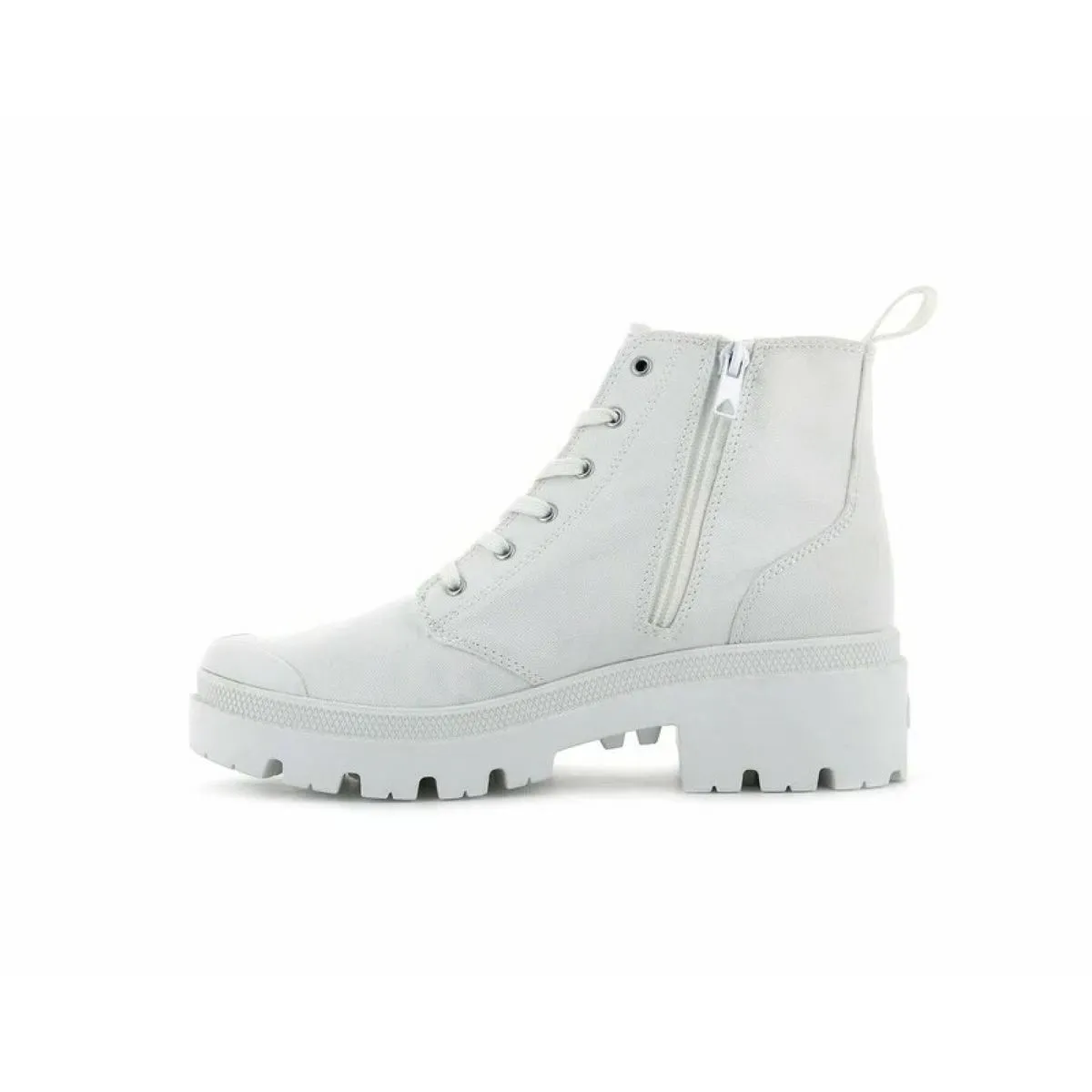 Bottines Palladium pallabase twill blanc