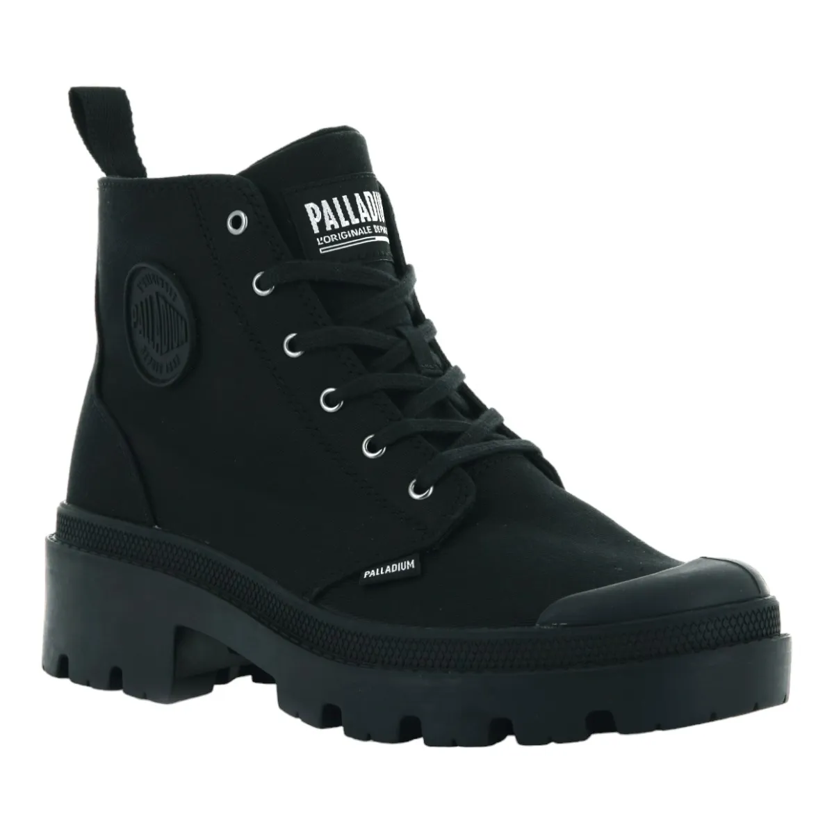 Bottines Palladium pallabase twill noir