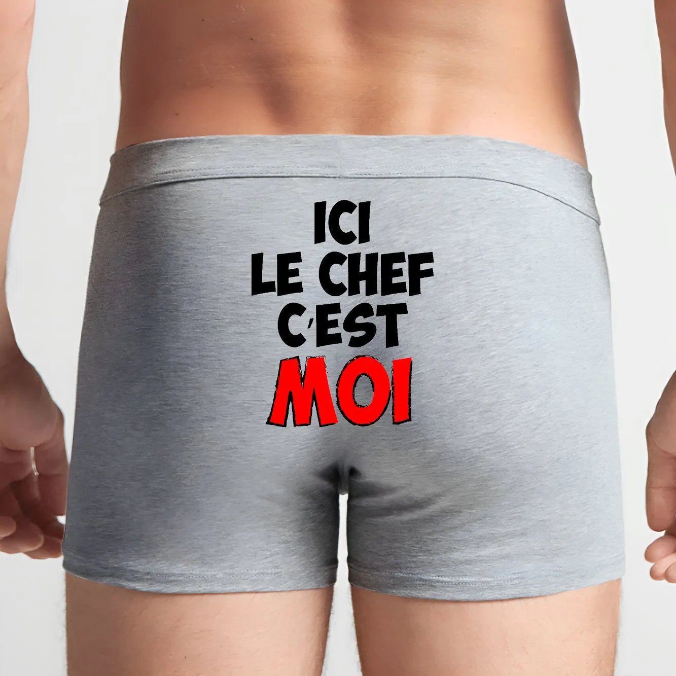 Boxer Homme Ici le chef c'est moi