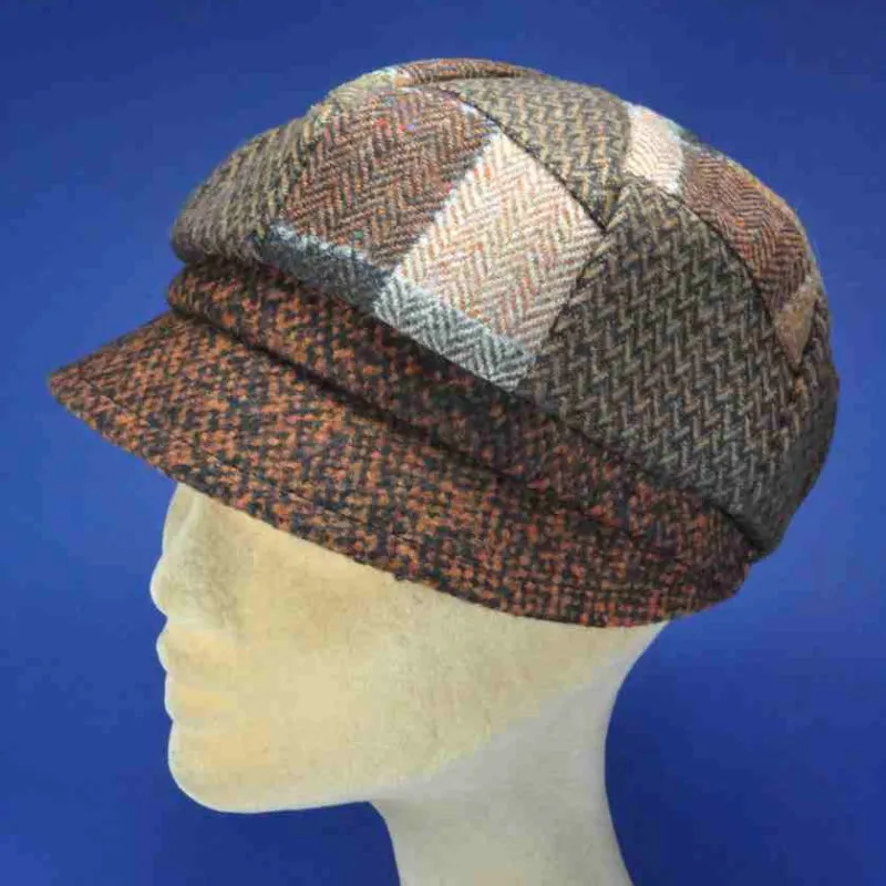 Casquette Gavroche laine brun-rouille | Chapeaux femme souples hiver