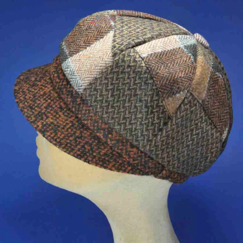 Casquette Gavroche laine brun-rouille | Chapeaux femme souples hiver