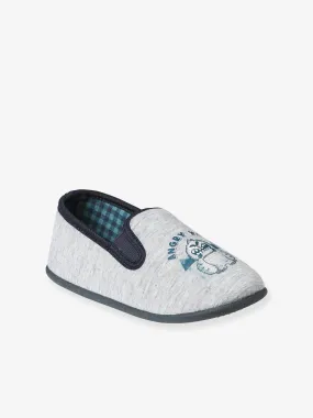 Chaussons élastiqués enfant en toile gris chiné - Vertbaudet