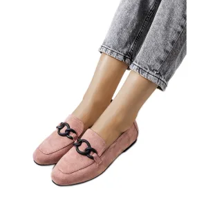 Chaussures en cuir rose de Dante