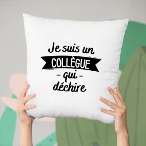 Coussin Collègue qui déchire