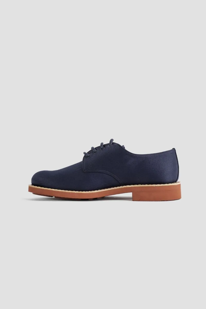 Derby MATLOCK bleu marine en toile