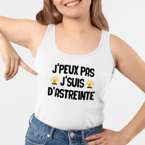 Débardeur Femme J'peux pas j'suis d'astreinte