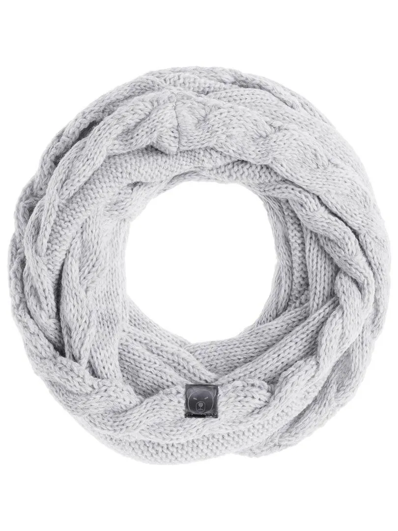 Ensemble Snood Bonnet Moyna - Made in UE - Gris clair