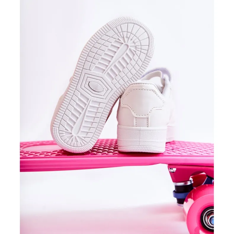 FR1 Chaussures Sport Enfant Avec Velcro Blanc Elike blanche