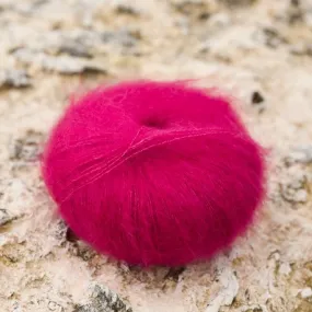 Laine mohair et soie - Magenta