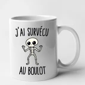 Mug J'ai survécu au boulot