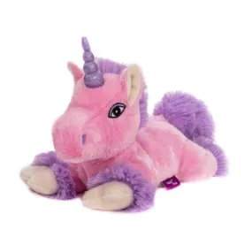 Peluche bouillotte Licorne rose déhoussable au micro-ondes